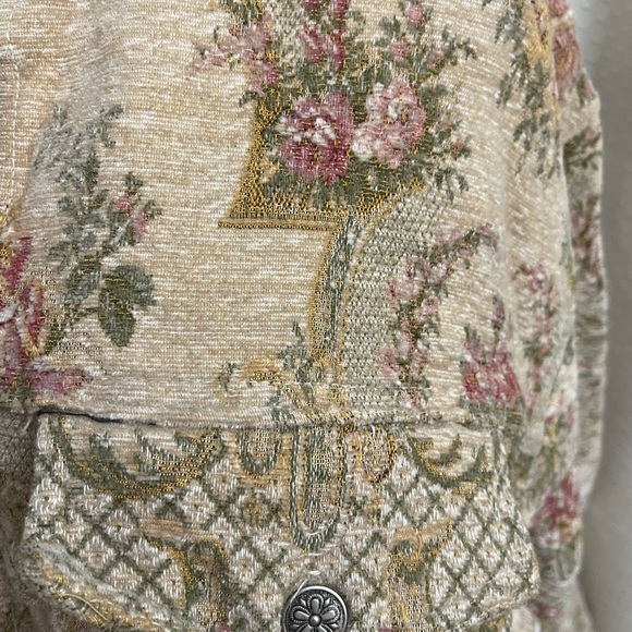 Jean style jacket size M. Melinda Zoller retro. Love this print! - Picture 4 of 6